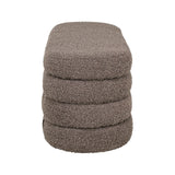Pouf und Fußhocker Camille in brown chunky, 131x46x46 cm von Richmond Interiors – Bild 3