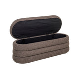 Pouf und Fußhocker Camille in brown chunky, 131x46x46 cm von Richmond Interiors – Bild 4