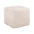 Pouf und Fußhocker Ciela in beige chevron, 51x51x43 cm von Richmond Interiors – Bild 1