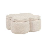 Pouf und Fußhocker Corbeau in sand tweed von Richmond Interiors – Bild 1
