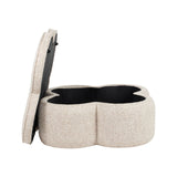 Pouf und Fußhocker Corbeau in sand tweed von Richmond Interiors – Bild 4