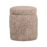 Pouf und Fußhocker Cupid mit Stauraum in mocca linear, 51x43x47 cm von Richmond Interiors – Bild 3
