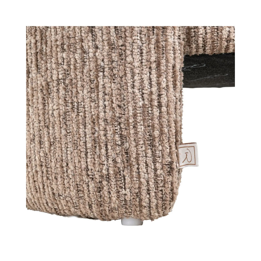 Pouf und Fußhocker Cupid mit Stauraum in mocca linear, 51x43x47 cm von Richmond Interiors – Bild 5