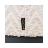 Pouf und Fußhocker Lexie in beige chevron, 45x45x47 cm von Richmond Interiors – Bild 3
