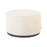 Pouf und Fußhocker Lexie in beige chevron, 70x70x42 cm von Richmond Interiors – Bild 1