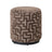 Pouf und Fußhocker Lexie in brown labyrinth, 45x45x47 cm von Richmond Interiors – Bild 1