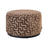Pouf und Fußhocker Lexie in brown labyrinth, 70x70x42 cm von Richmond Interiors – Bild 1
