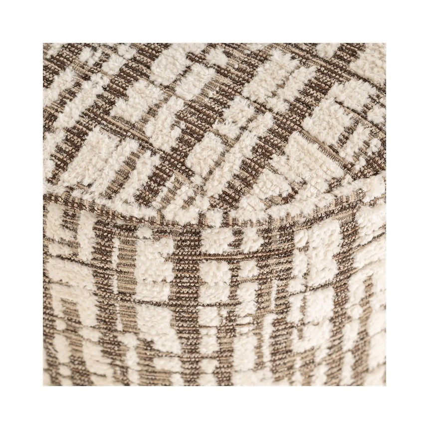 Pouf und Fußhocker Lexie in creme, 45x45x47 cm von Richmond Interiors – Bild 4