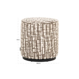 Pouf und Fußhocker Lexie in creme, 45x45x47 cm von Richmond Interiors – Bild 5