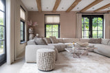 Pouf und Fußhocker Lexie in creme, 45x45x47 cm von Richmond Interiors – Bild 6