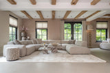 Pouf und Fußhocker Lexie in creme, 45x45x47 cm von Richmond Interiors – Bild 7
