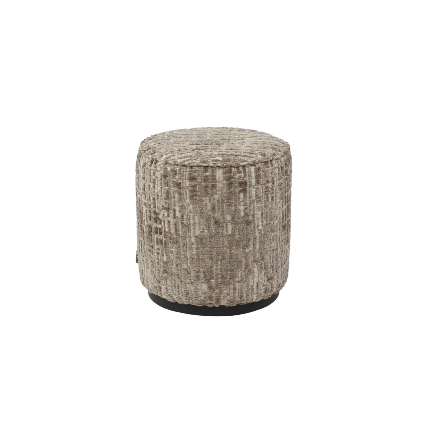 Pouf und Fußhocker Lexie in greige, 45x45x47 cm von Richmond Interiors – Bild 1