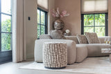 Pouf und Fußhocker Lexie in greige, 45x45x47 cm von Richmond Interiors – Bild 2