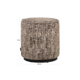 Pouf und Fußhocker Lexie in greige, 45x45x47 cm von Richmond Interiors – Bild 6