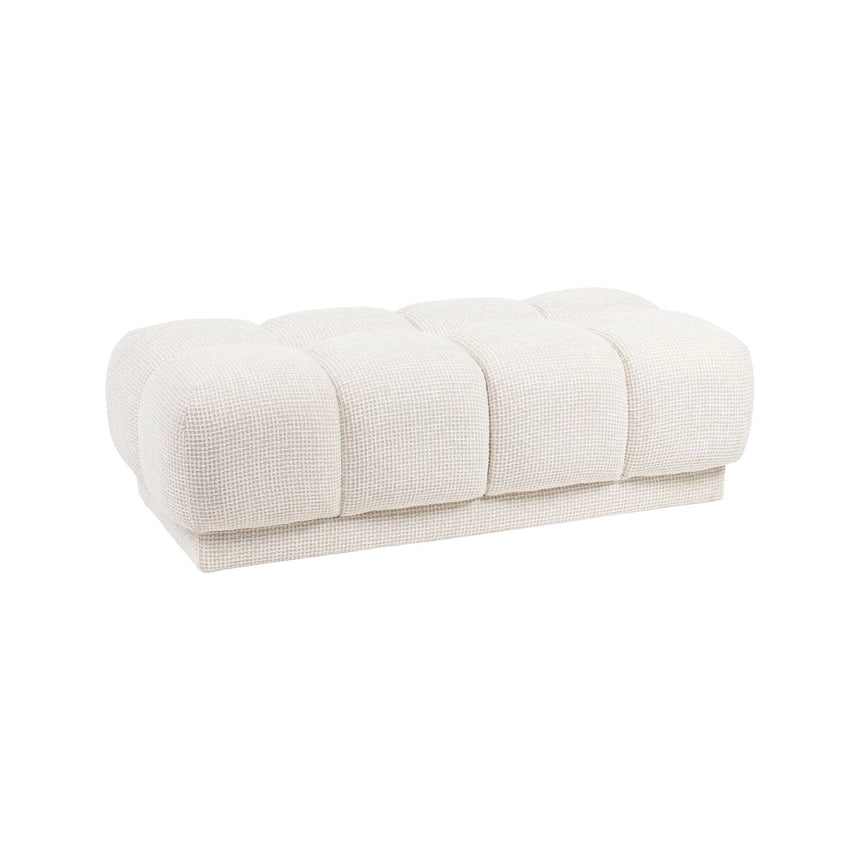 Pouf und Fußhocker Noah in beige blockweave von Richmond Interiors – Bild 1