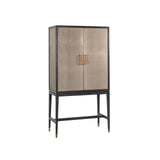 Schrank Bloomville in messingfarben mit Rochenhautoptik, 97x45x182 cm von Richmond Interiors – Bild 1