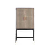 Schrank Bloomville in messingfarben mit Rochenhautoptik, 97x45x182 cm von Richmond Interiors – Bild 4