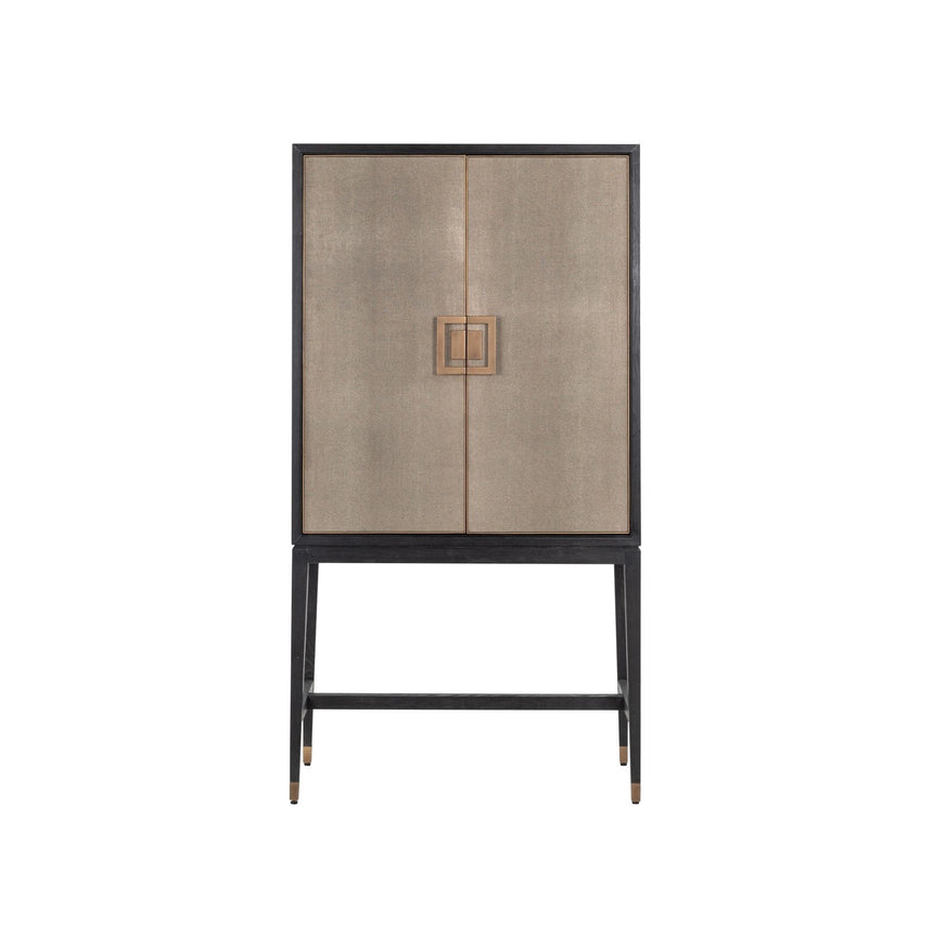 Schrank Bloomville in messingfarben mit Rochenhautoptik, 97x45x182 cm von Richmond Interiors – Bild 4
