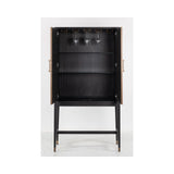Schrank Bloomville in messingfarben mit Rochenhautoptik, 97x45x182 cm von Richmond Interiors – Bild 7