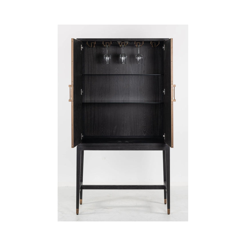 Schrank Bloomville in messingfarben mit Rochenhautoptik, 97x45x182 cm von Richmond Interiors – Bild 7