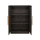Schrank Claremont mit Eichenfurnier und Travertin in braun, 95x46x139 cm von Richmond Interiors – Bild 5
