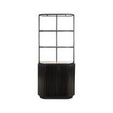 Schrank Hampton mit Travertin in dunkelbraun, 91x40x199 cm von Richmond Interiors – Bild 1