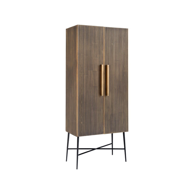 Schrank Ironville in gold, 75x40x182 cm von Richmond Interiors – Bild 1