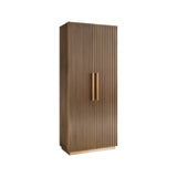 Schrank Ironville in gold, 80x42x191 cm von Richmond Interiors – Bild 1