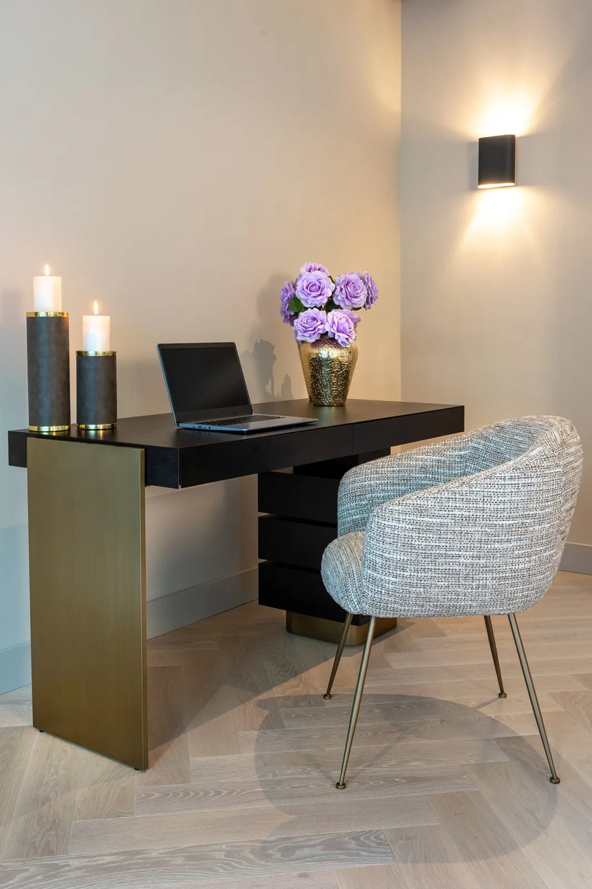 Schreibtisch Alexander Jones (Connar) in anthrazit, 140x60x76 cm von Richmond Interiors – Bild 2