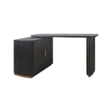 Schreibtisch Cambon mit Eichenholz und Eichenfurnier in dark coffee, 134x45x77 cm von Richmond Interiors – Bild 5