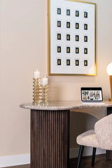 Schreibtisch Rashford aus Toronto-Marmor in Blush beige, 150x74x76 cm von Richmond Interiors – Bild 10