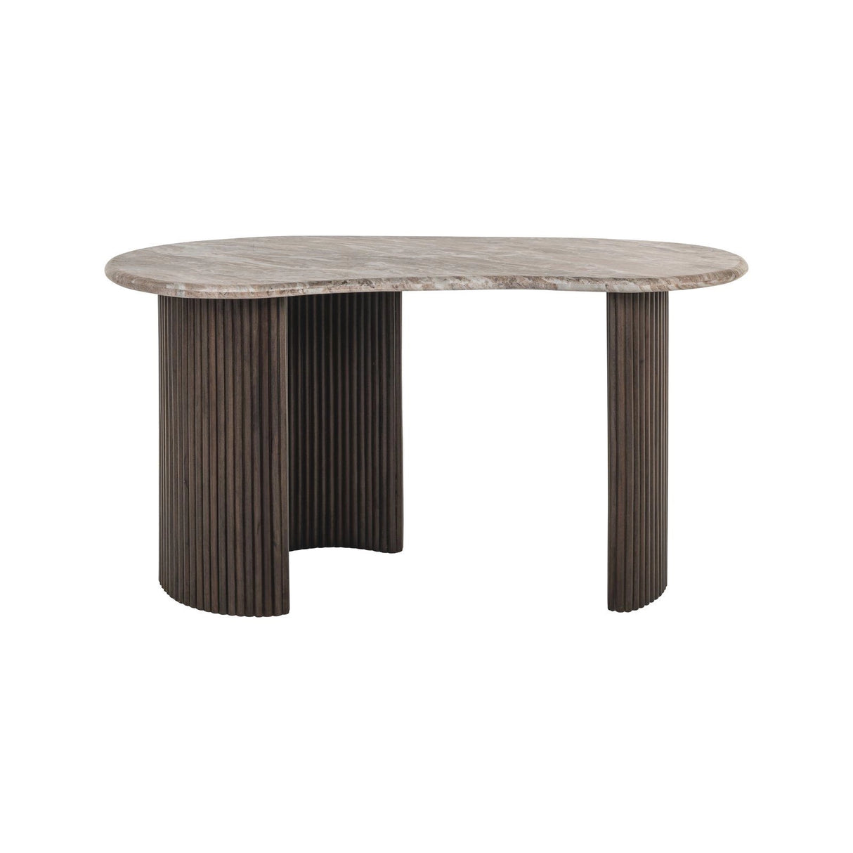 Schreibtisch Rashford aus Toronto-Marmor in Blush beige, 150x74x76 cm von Richmond Interiors – Bild 2