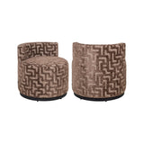 Sessel Franny in brown labyrinth, 59x60x58 cm von Richmond Interiors – Bild 1