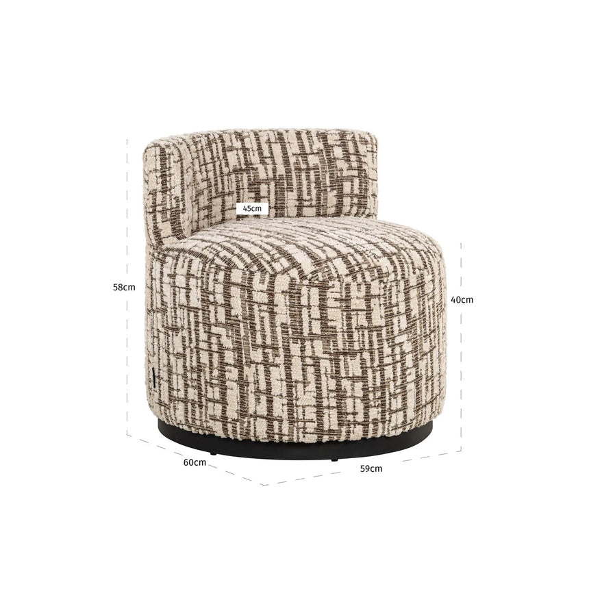 Sessel Franny in creme, 59x60 cm von Richmond Interiors – Bild 8