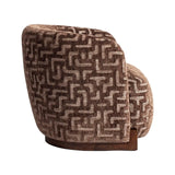 Sessel Hannah mit flammhemmendem Bezug in brown labyrinth, 91x81x72 cm von Richmond Interiors – Bild 5