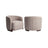 Sessel Hannah mit flammhemmendem Bezug in mocca chunky, 91x82x72 cm von Richmond Interiors – Bild 1