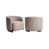 Sessel Hannah mit flammhemmendem Bezug in mocca chunky, 91x82x72 cm von Richmond Interiors – Bild 1