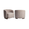 Sessel Hannah mit flammhemmendem Bezug in mocca chunky, 91x82x72 cm von Richmond Interiors – Bild 1