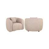 Sessel Luxandra in sand tweed (flammhemmend), 112x88x77 cm von Richmond Interiors – Bild 1