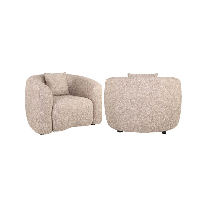Sessel Luxandra in sand tweed (flammhemmend), 112x88x77 cm von Richmond Interiors – Bild 1