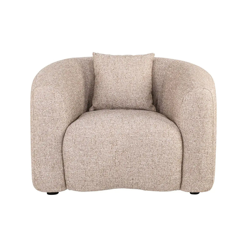 Sessel Luxandra in sand tweed (flammhemmend), 112x88x77 cm von Richmond Interiors – Bild 3