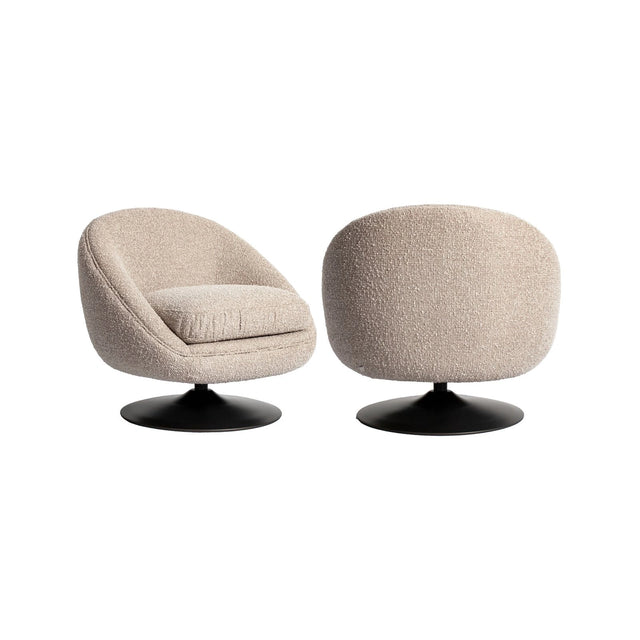 Sessel Nodo mit Drehfunktion in natural chunky, 79x76 cm von Richmond Interiors – Bild 1