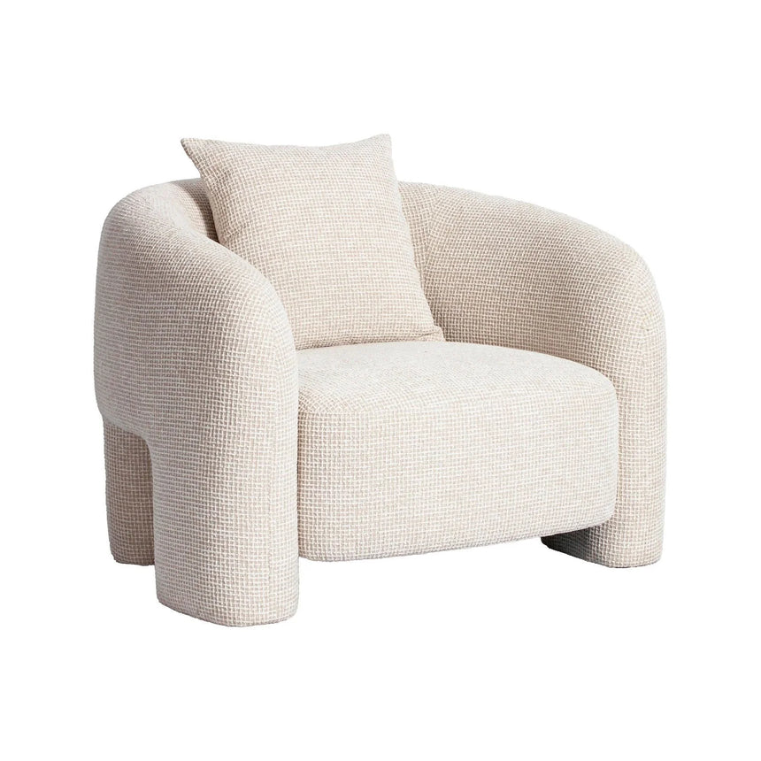 Sessel Tuscany in beige blockweave, 100x91x74 cm von Richmond Interiors – Bild 2