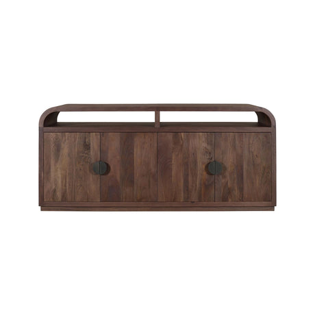 Sideboard Baldwin aus Mangoholz mit 4 Türen in spicebrown, 180x45x80 cm von Richmond Interiors – Bild 2