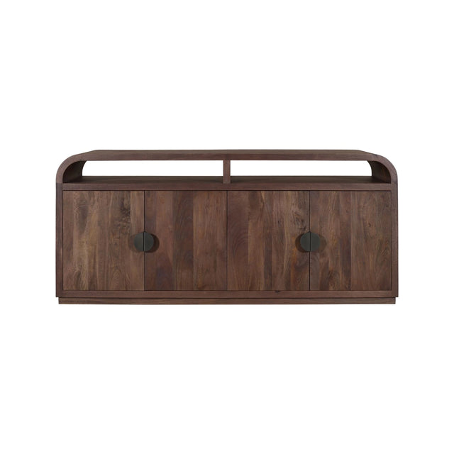 Sideboard Baldwin aus Mangoholz mit 4 Türen in spicebrown, 180x45x80 cm von Richmond Interiors – Bild 2
