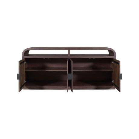 Sideboard Baldwin aus Mangoholz mit 4 Türen in spicebrown, 180x45x80 cm von Richmond Interiors – Bild 3