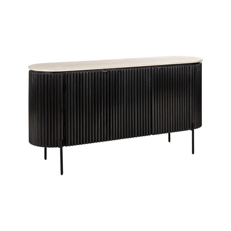 Sideboard Hampton in dark brown, 160x40x82 cm von Richmond Interiors – Produktbild 1