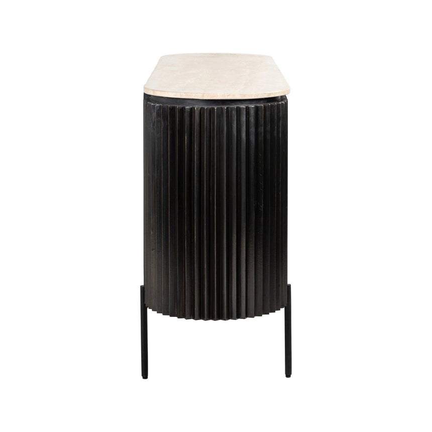 Sideboard Hampton in dark brown, 160x40x82 cm von Richmond Interiors – Produktbild 2