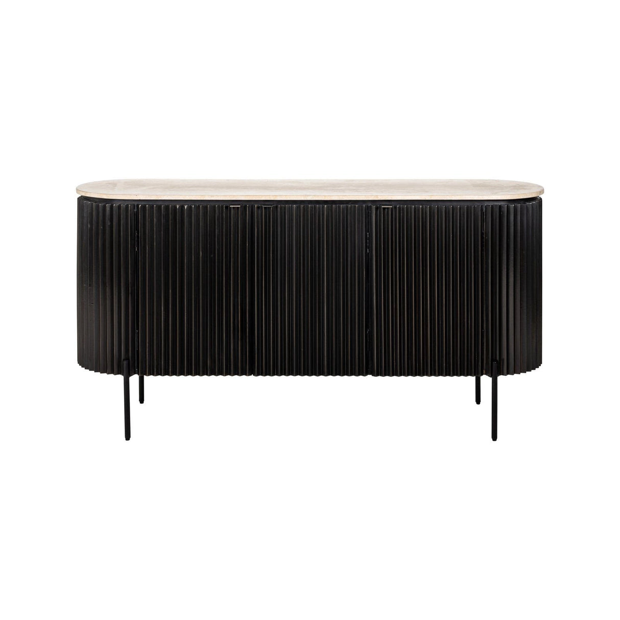 Sideboard Hampton in dark brown, 160x40x82 cm von Richmond Interiors – Produktbild 3