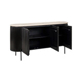 Sideboard Hampton in dark brown, 160x40x82 cm von Richmond Interiors – Produktbild 5